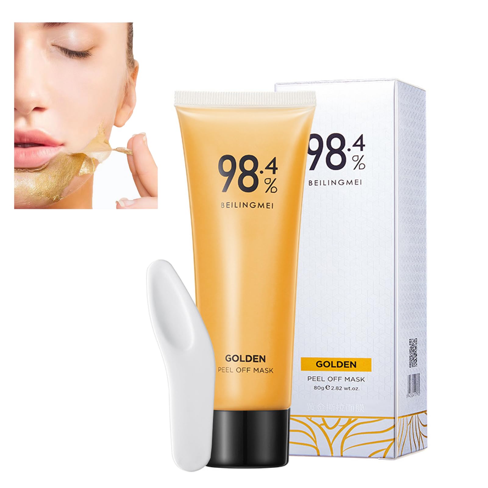Amazon.com : Gold Foil Peel-Off Mask, Gold Peel Off Mask, 98.4