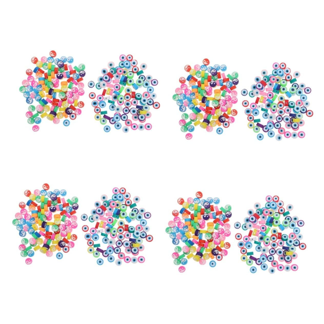Gadpiparty 4 Set Perline Diy Argilla Polimerica Perline Miste Per Creazione Braccialetti E Collane Accessori Fai Da Gioielli E Decorazioni 200 Pezzi*4