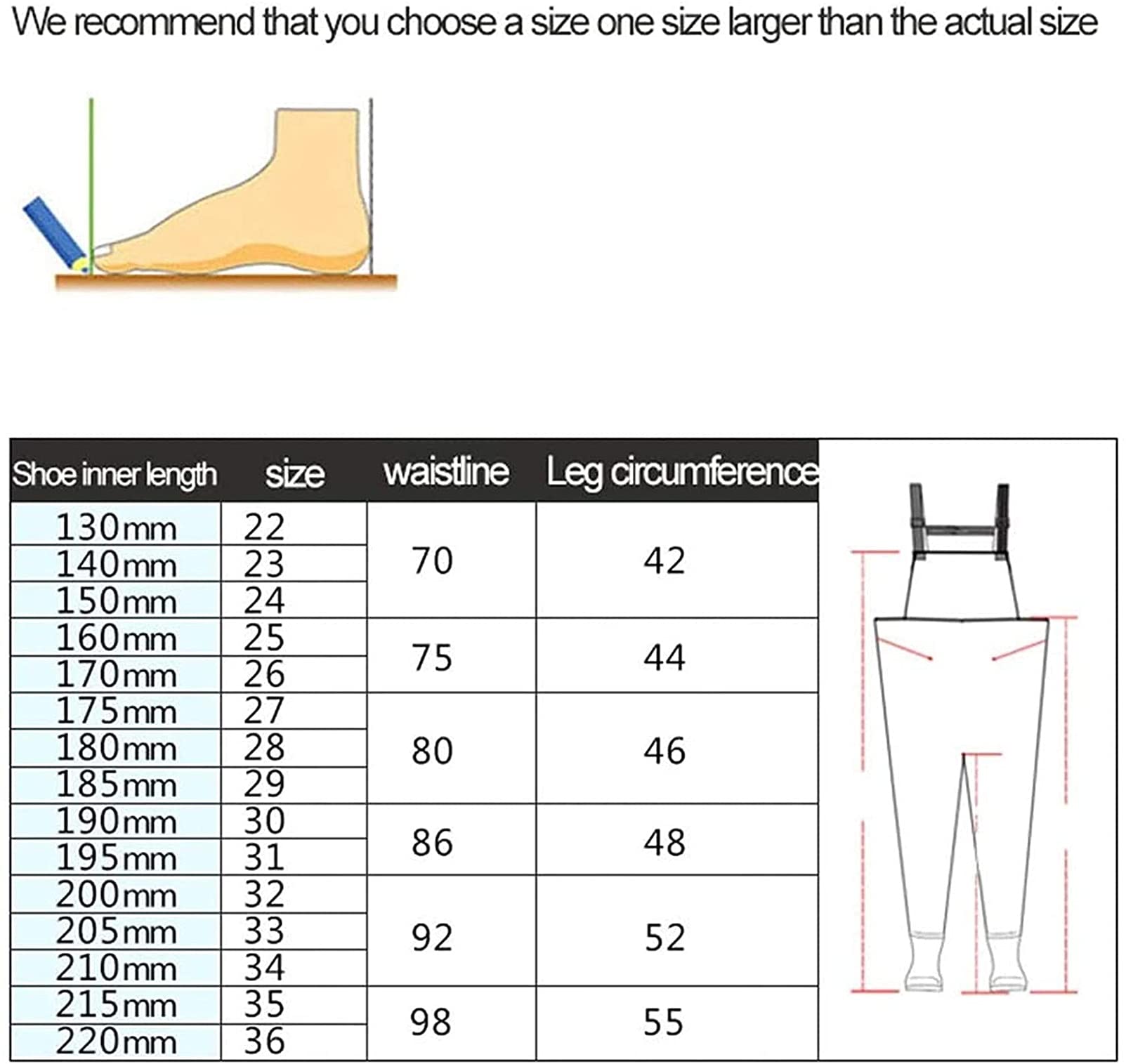 Pantalon De Pêche Enfants PVC Léger Résistant Waders Imperméables avec Bandoulière Réglable