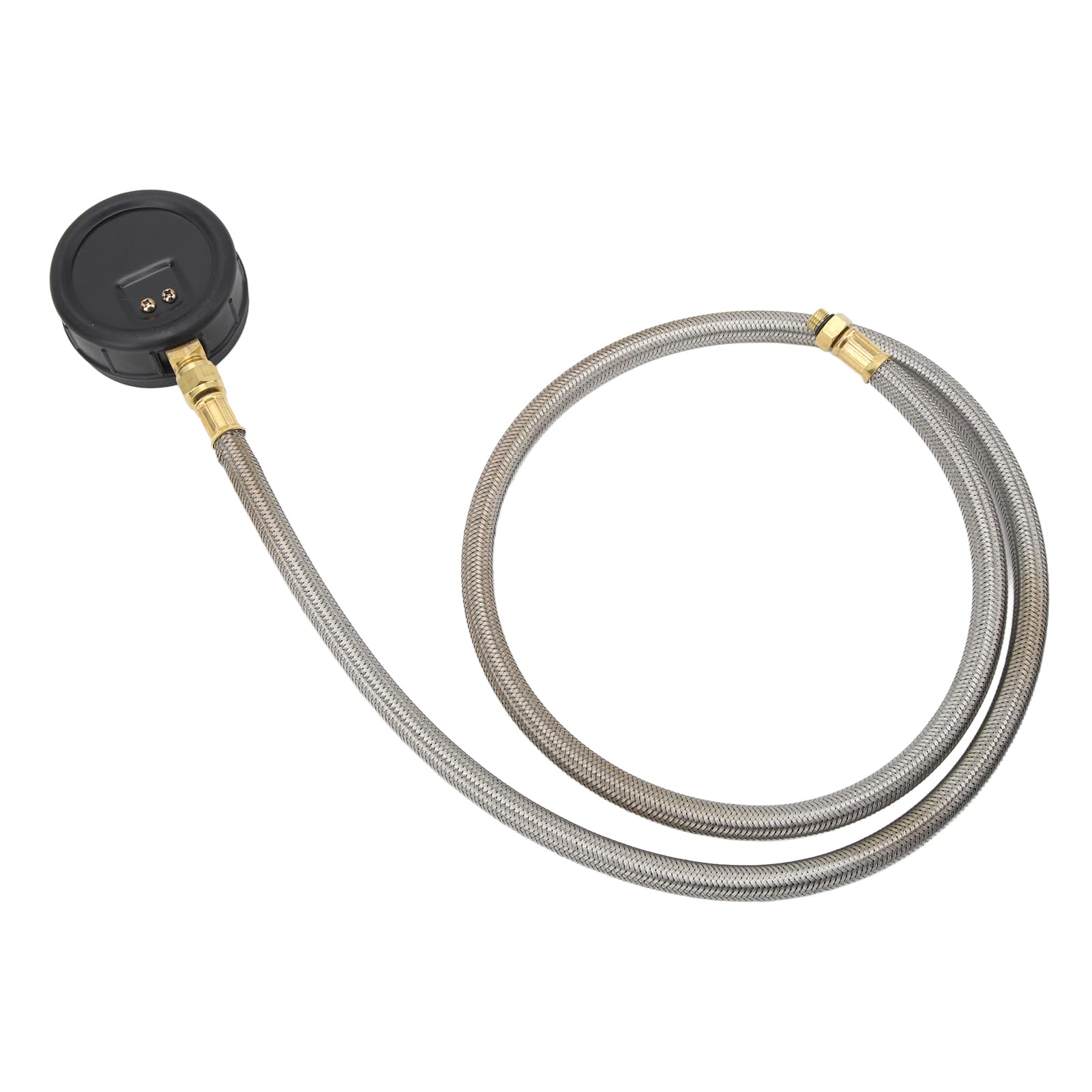 Herramienta de prueba de presión de aceite con 15 adaptadores Escala de calibre de 0 a 150 psi Kit de probador de presión de tubo flexible Universal para vehículos
