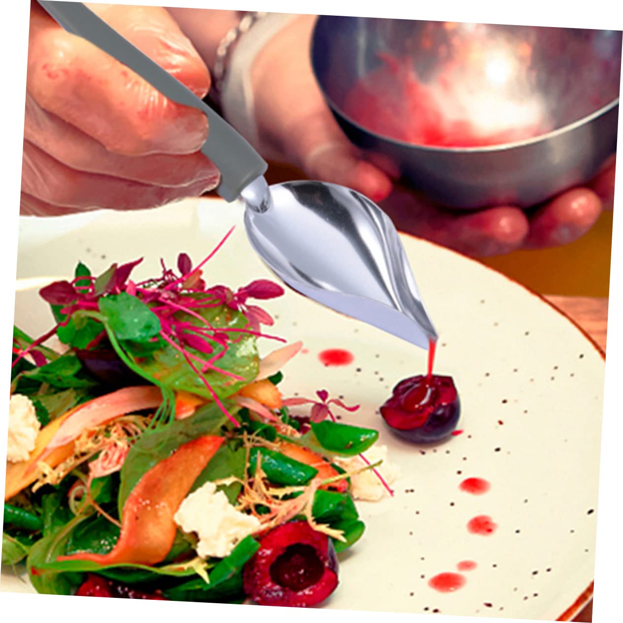 GRIRIW 1Set Stainless Steel Chocolate Fondue Forks Baking Tools for Decorating Serving Desserts Lightweight and Portable Accessory for Catering Parties and Restaurants