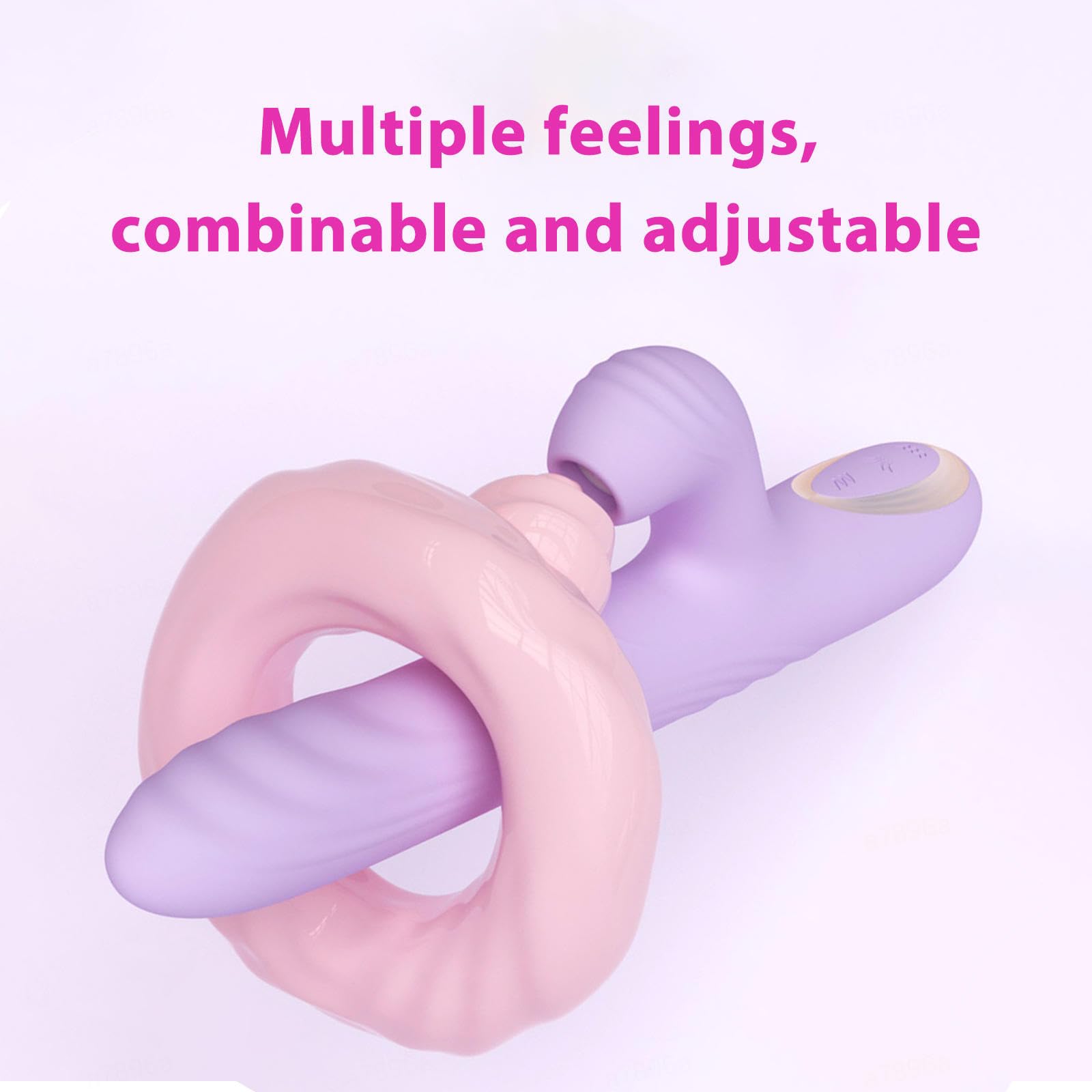 Vibratore G Spot Erotica Dildo Stimolatore Clitorideo può stimolare il punto G, Vibratoriper Sex Toys per Stimolatore Clitoride,Purple