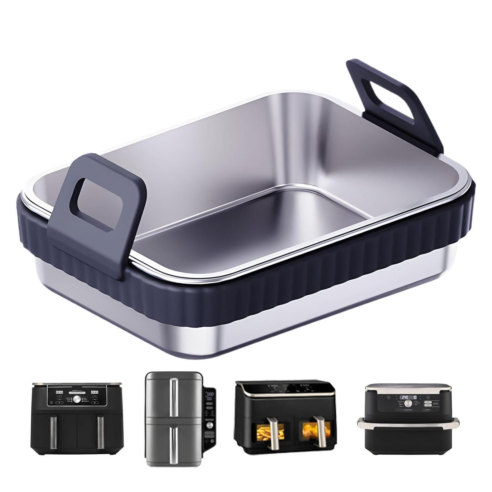 Sartén de horno para freidora de aire ideal para barbacoas y reuniones