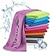 Fit-Flip Serviette de Refroidissement 100x30cm, Serviette Sport Microfibre refroidissante, Serviette rafraîchissante, Airflip Cool Towel, Serviette Microfibre – Couleur: Violet, Dimensions: 100x30cm