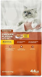 P L-RA Outdoor Formula Dry Cat Food, 44 Lb Bag - Crunchy Texture Helps Clean Teeth While Chewing, Taurine to Support Heart...