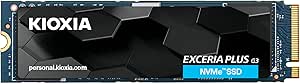 キオクシア KIOXIA 内蔵 SSD 1TB NVMe M.2 Type 2280 PCIe Gen 4.0×4 (最大読込: 5,000MB/s) 国産BiCS FLASH TLC搭載 国内正規代理店5年保証 EXCERIA PLUS G3 SSD-CK1.0N4PLG3N【国内正規代理店保証品】