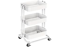 Pipishell 3 Tier Mesh Rolling Cart: Elevate Your Home Organization