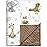 BORITAR Baby Blanket for Boys Girls Soft Plush Minky Fabric with Dotted Backing, Lovely Woodland Design Blanket for Toddler Newborn 30 x 40 Inch(75x100cm)