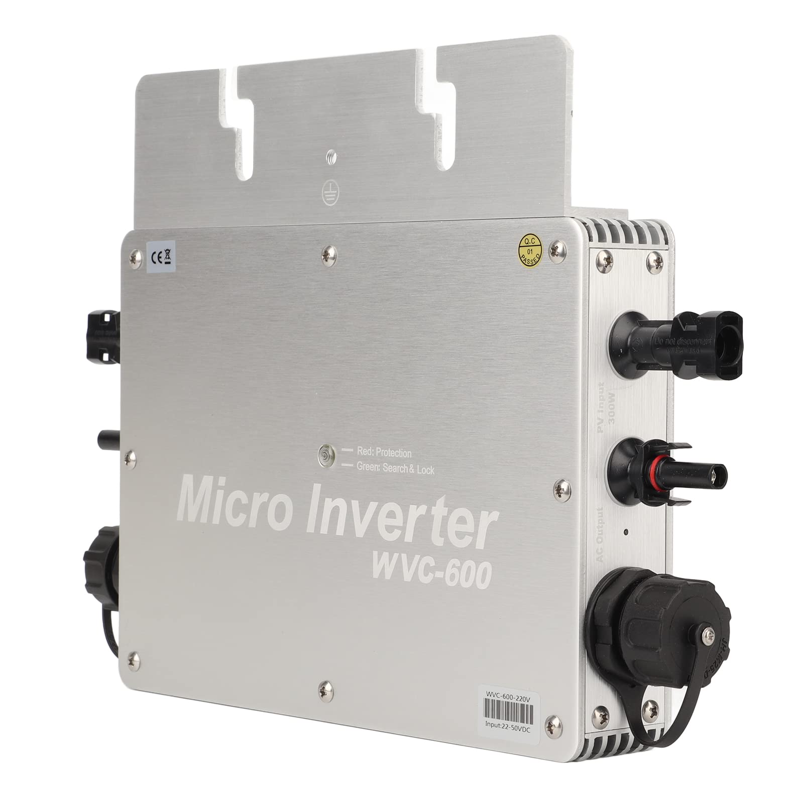 Garosa Inversor Conectado a Micro Red Inversor Solar de Aleación de Aluminio 600W 550W Salida Nominal 99,5% MPPT IP65 para Sistemas de Paneles Solares en Uso Industrial en Cobertizos Domésticos
