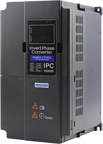 Mollom Convertidor de fase inversa monofásico de 7.5KW 220V a 3 fases-10HP 32A entradasalida IPC para motor 3PH