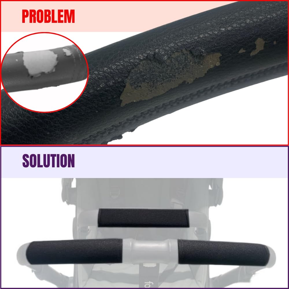 PROTEC TIF | Pack of Neoprene Protective Covers for Handlebar and Carrying Handle Compatible with Bugaboo FOX 5