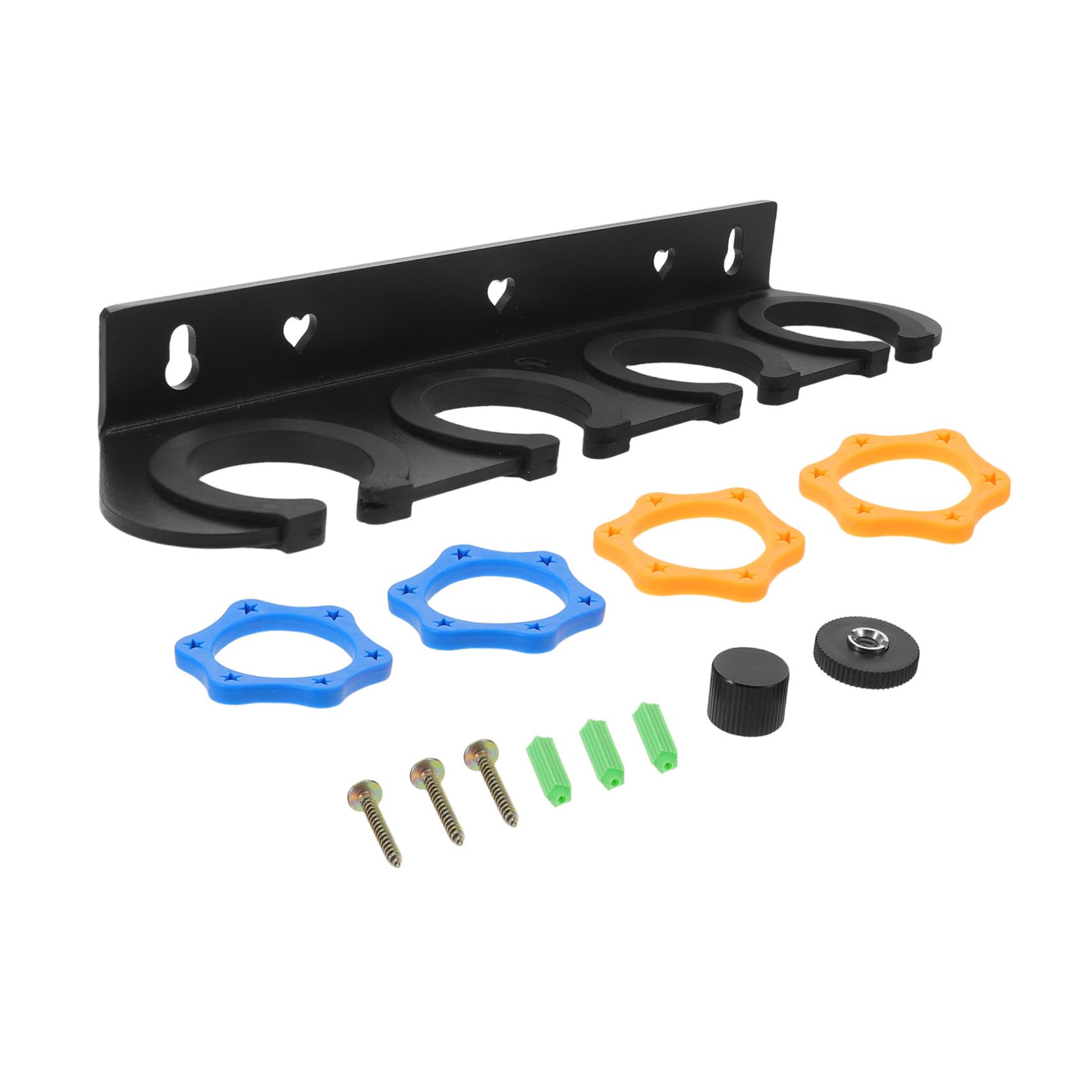 Soporte de Micrófono de Pared para Almacenamiento Seguro para Estudios de Grabación y Reuniones de Karaoke Fabricado Material Resistente Cuatro Orificios de Fijación