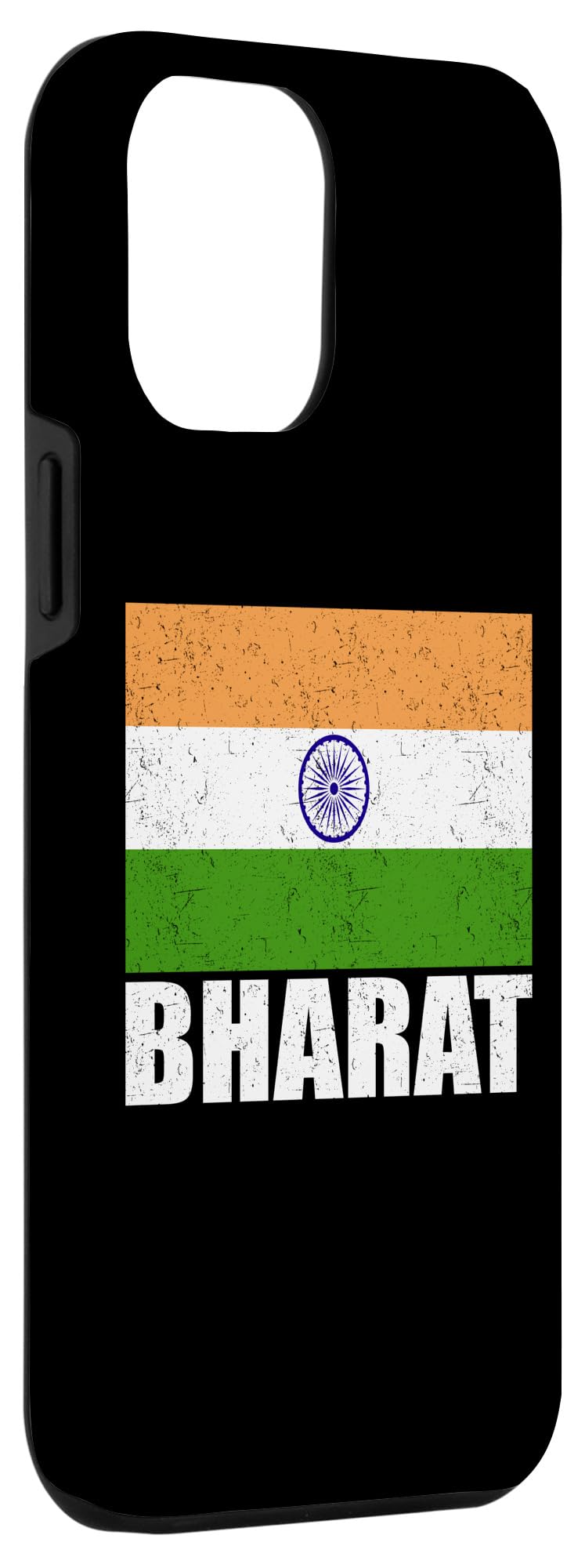 iPhone 15 Pro Max Bharat Flag Grunge Vintage Souvenir India Case - Image 3