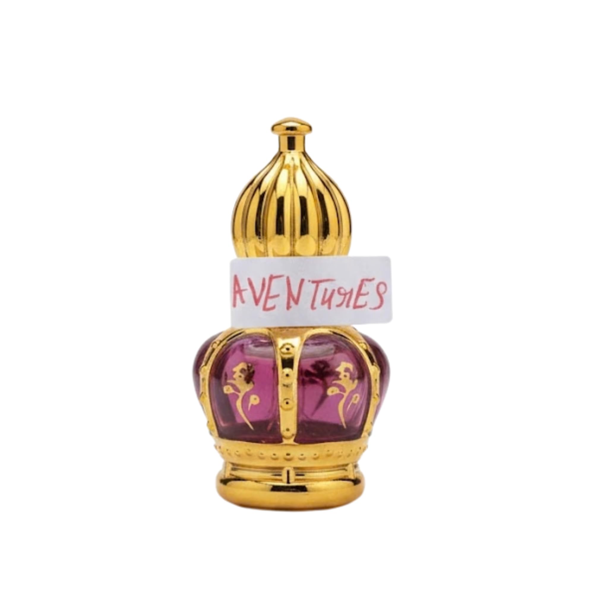 Aventures Concentrated Perfume Oil Attar for Men and Women - 6ml Alcohol-Free Long Lasting Floral and Woody Fragrance in Decorative Royal Crown Glass Bottle