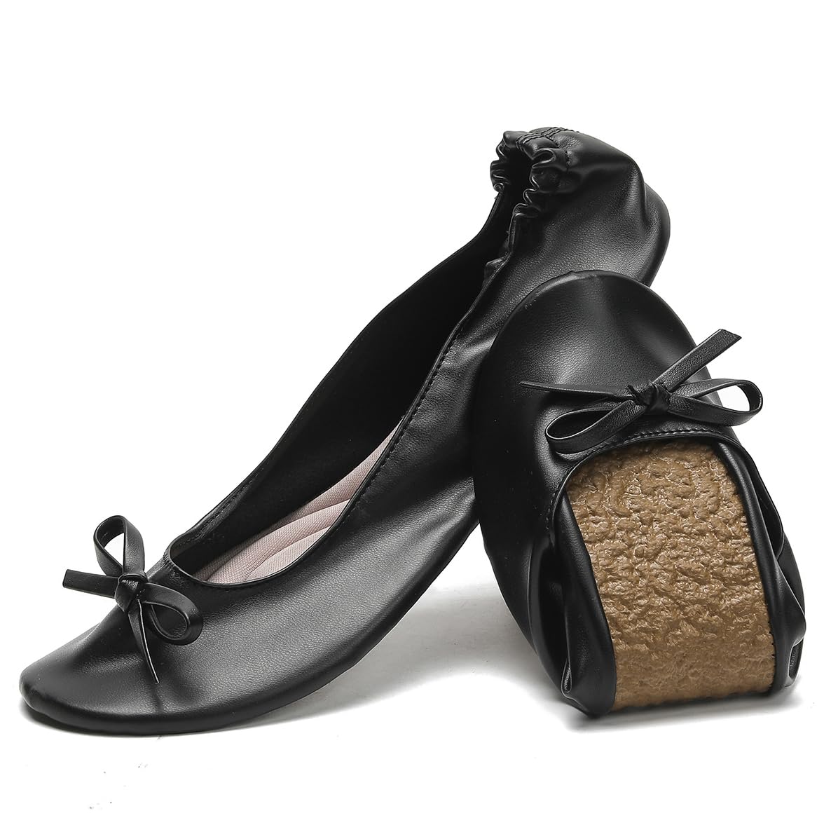 YOOSOOCHIC Ballet Flats Ballet Slippers Women Dance Shoes Womens Black Ballet Flats Ballerina Flats Foldable Flats for Women