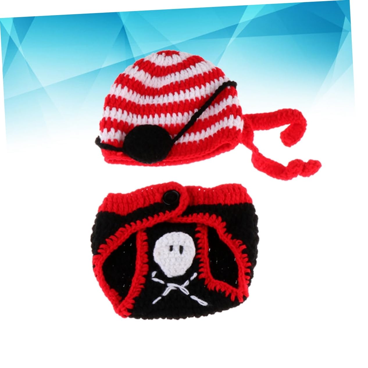 Toyvian Costume Neonato Fotografia 3 Pz Costumi Di Halloween Foto Neonato Cappello Lavorato a Maglia Costume Fotografia