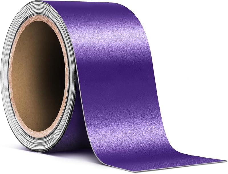 Fita adesiva pinstripe VViViD roxa metálica fosca com saída de ar – 5,08 cm x 6,10 m