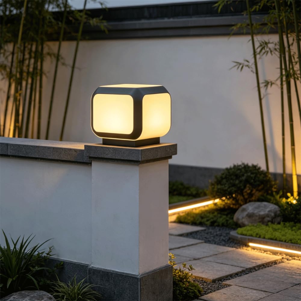 Lampada Da Esterno Classica Impermeabile Con Cablaggio Fisso, Resistente Alle Intemperie, Ideale Per Cancelli, Recinzioni, Cortili, Ville, Patii, Giardini E Paesaggi.