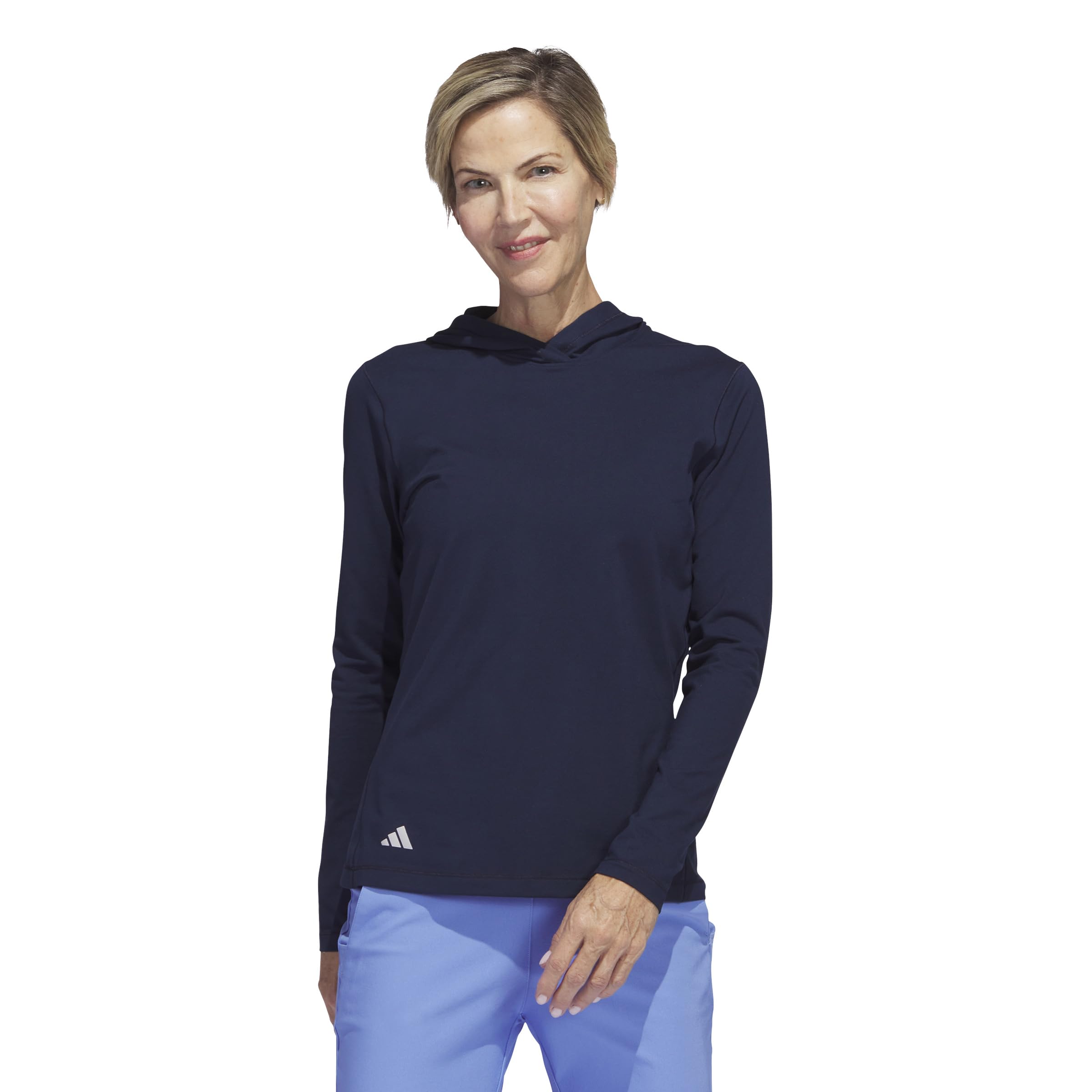 Adidas Women's Collegiate Navy Performance Hoodie, Medium