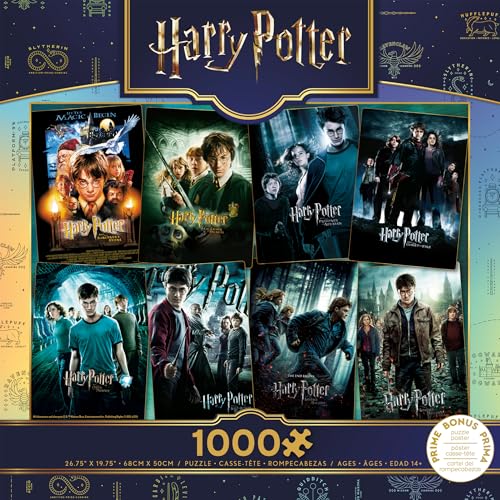 Rompecabezas Ceaco Harry Potter - 1000 piezas para adultos | Licencia oficial, fabricado en EE.UU., cartón reciclado, tamaño final 26,75 x 19,75 pulgadas, incluye póster, ideal como regalo y para enmarcar miniatura 3