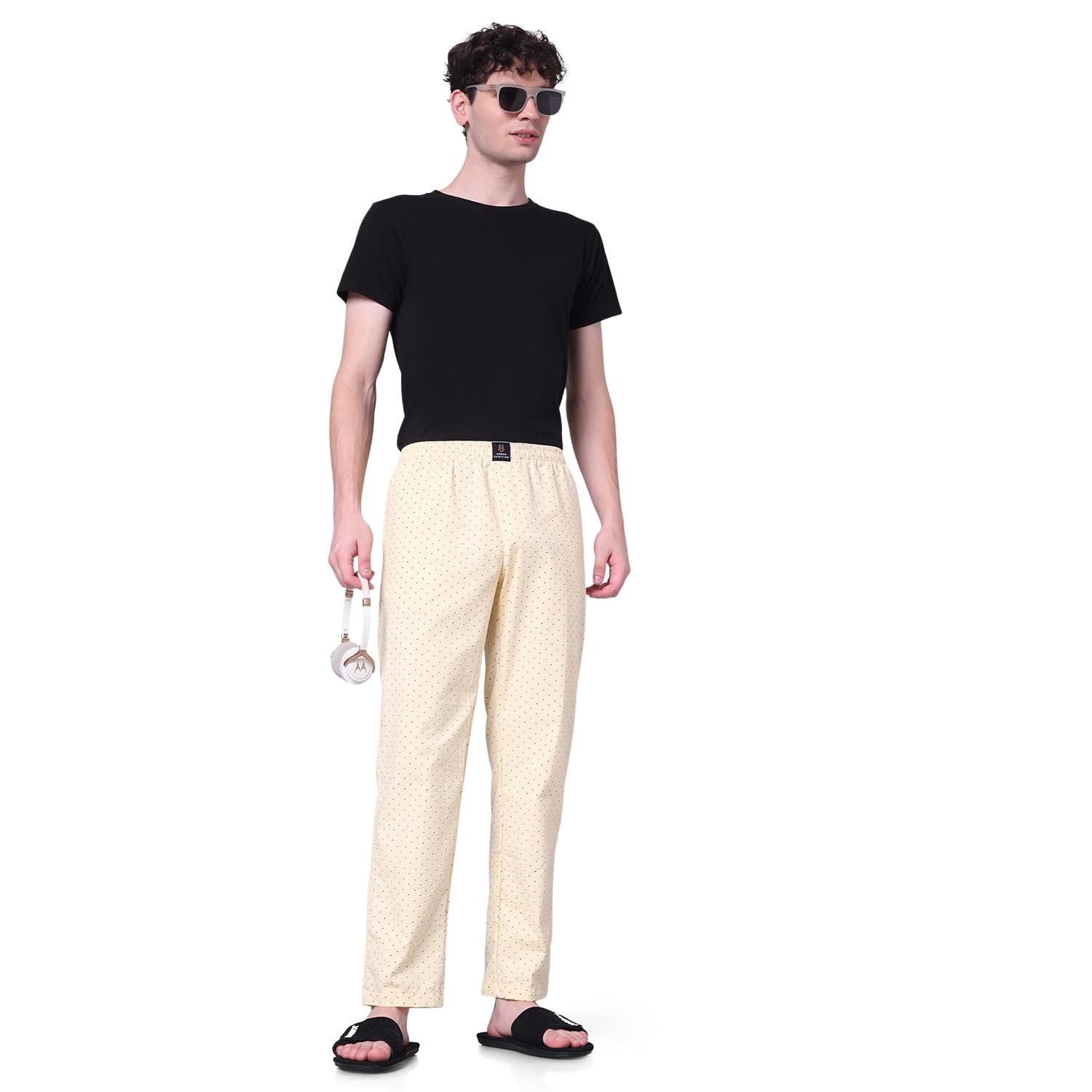 urban scottish Men's Cotton Pyjama Regular Fit with Side Pockets-picture-31