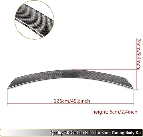 Miniatura 4 de MCARCAR KIT Alerón de tronco de fibra de carbono para Mercedes Benz Clase W204 Coupé 2 puertas 2008-2014 C204 C180 C200 C250 C300 C63 AMG Tapa