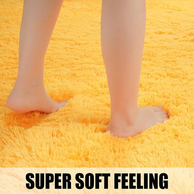 Image of zia carpets Cozy Soft Shaggy Non Slip Carpet for Home Decor Aesthetic Rugs with 2.5 inch Thikness Size 10x13 feet