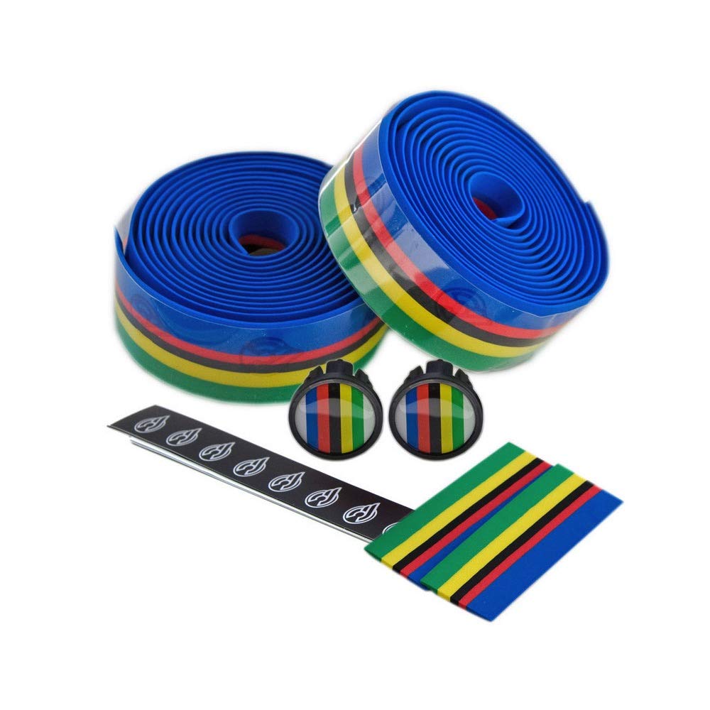 Cinelli Original Cork Handlebar Tape & Plugs, World Champion, One Size