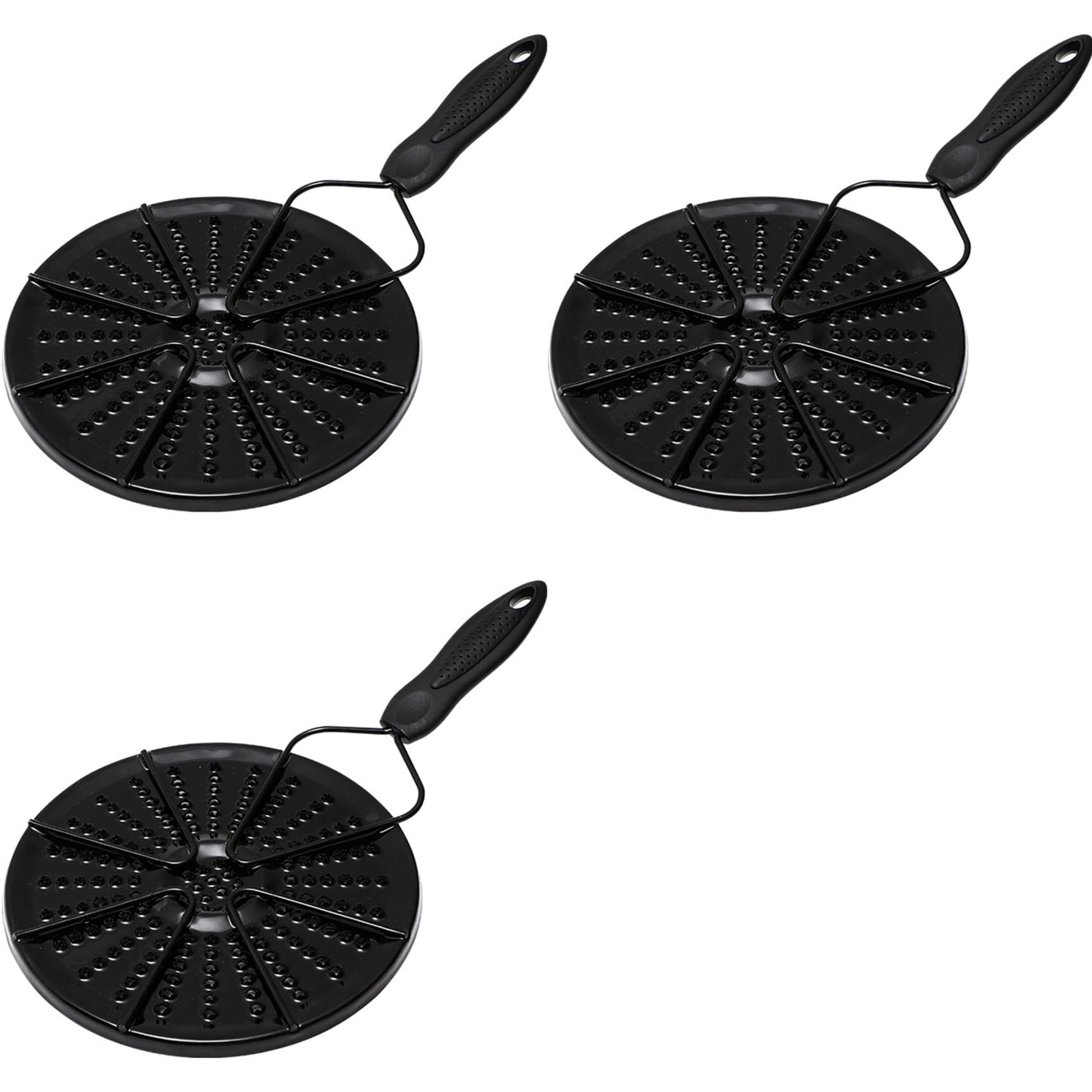 Hndhbfgrt 3X Kitchen Gas Stove Heat Diffuser Plate, Reducer Flame Guard, Cooking Heat Distributor for Even Heating