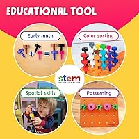 Vista 3 de Rompecabezas con estacas 38 piezas
