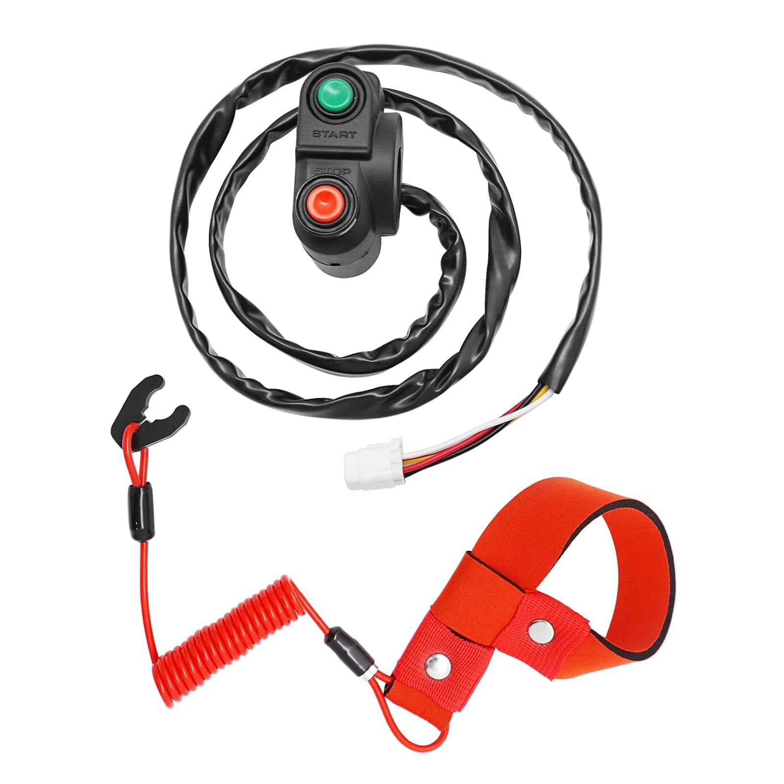 Interruptor manillar para Kawa-saki JT STX arranque-parada con cable de seguridad