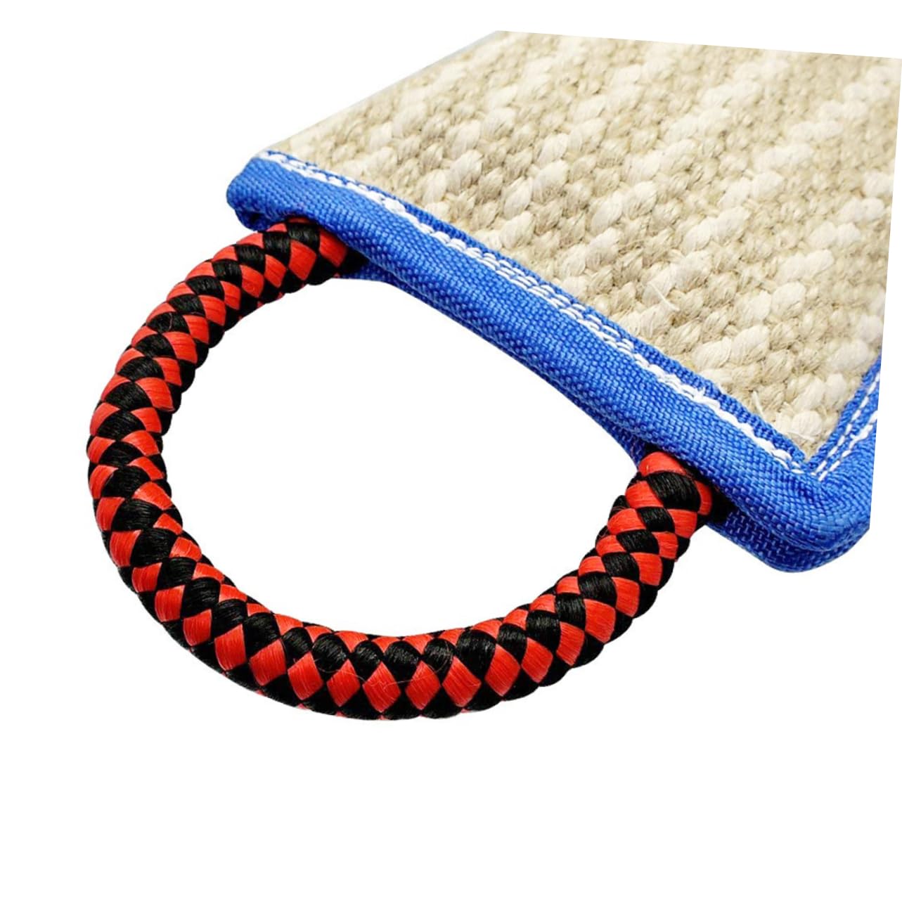 BESPORTBLE Juguetes para Masticar para Limpiar Los de Perros Juguetes para Mascotas Almohada de Yute para Morder Perros 3 Asas para Entrenamiento Y Juego de
