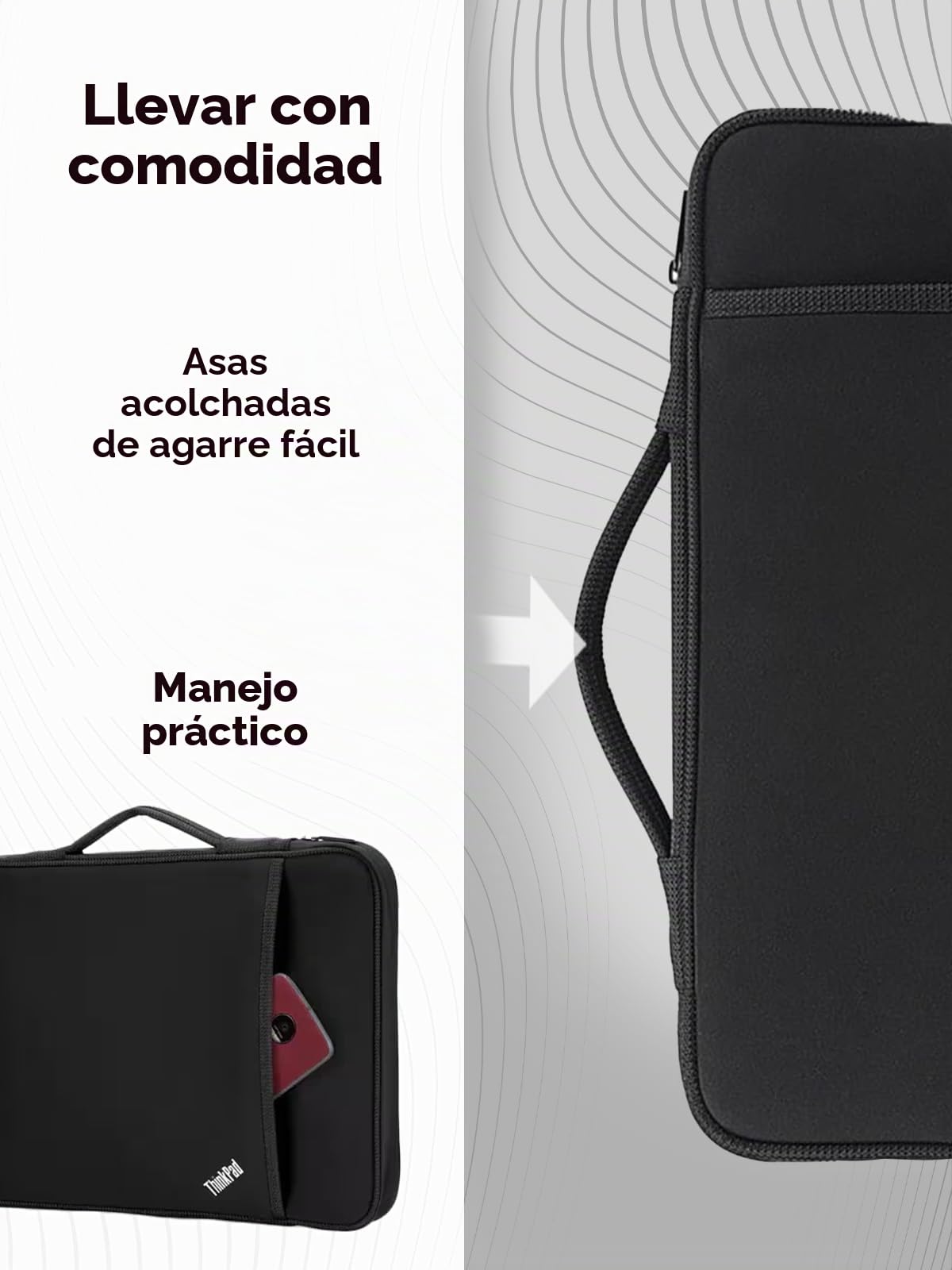 Lenovo 4X40N18009 - Funda para Thinkpad de 14", Color Negro