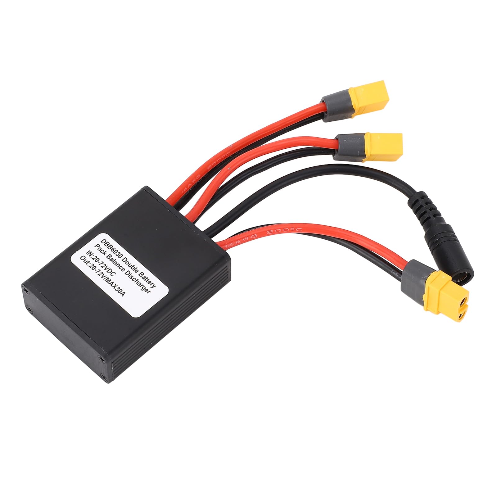 Adaptador de Módulo Paralelo de Batería Dual Interfaz XT60H Adaptador Convertidor de Descarga de Batería Doble 20V-72V 30A para Bicicleta Eléctrica