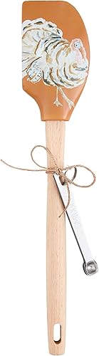 Mud Pie Juego de Acción de Gracias, espátula 12 12" cucharas 4 14", Turquía