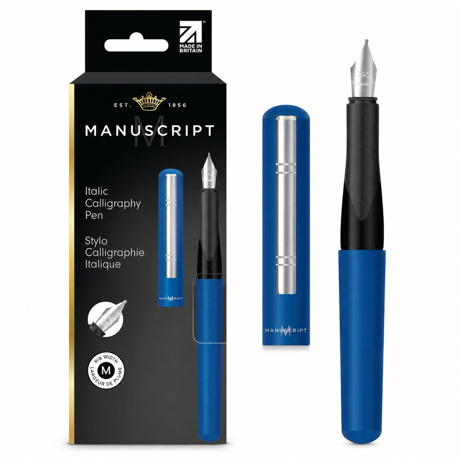 MANUSCRIPT Italic Calligraphy Pen Italic Fountain Pen for Handwriting Improvement and Cal…