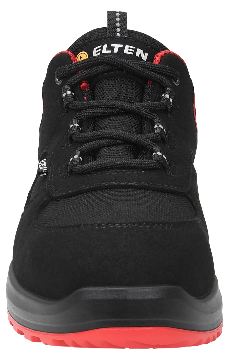 ELTEN Hannah XXTL Black-red Low ESD S3S | Sicherheitsschuhe für Damen & Herren, Stahlkappe, leicht, atmungsaktiv