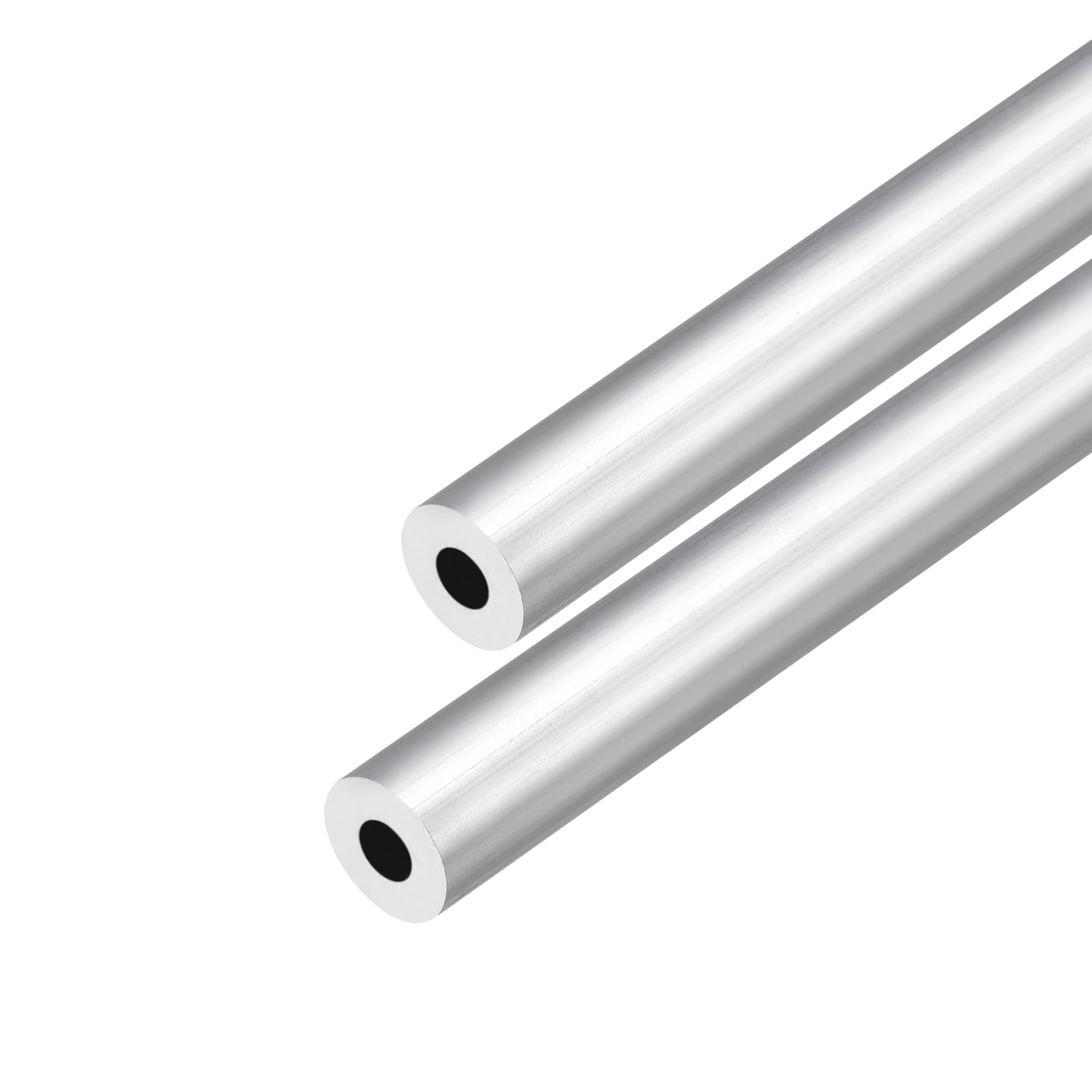 DMiotech 2-pak (12 mm śr. x 5 mm ID) 6063 aluminiowa okrągła rura o długości 300 mm przemysłowe metalowe rury do maszyn rama budowa projektów DIY