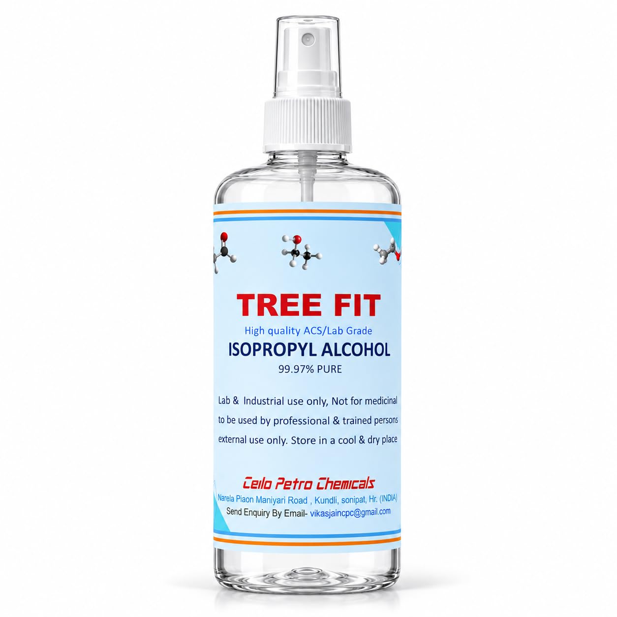 TREE FIT IPA Iso-Propyl Alcohol 99.9% [(CH3)2-CH-OH] CAS: 67-63-0 Pack of 500 ML-image-47