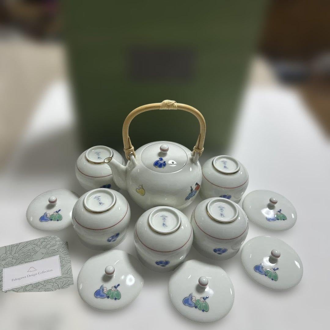 宮内庁御用達-【深川製磁】急須+湯呑みセット Amazon.co.jp: 宮内庁御用達 深川製磁 六歌仙 急須 蓋付き湯呑み5客