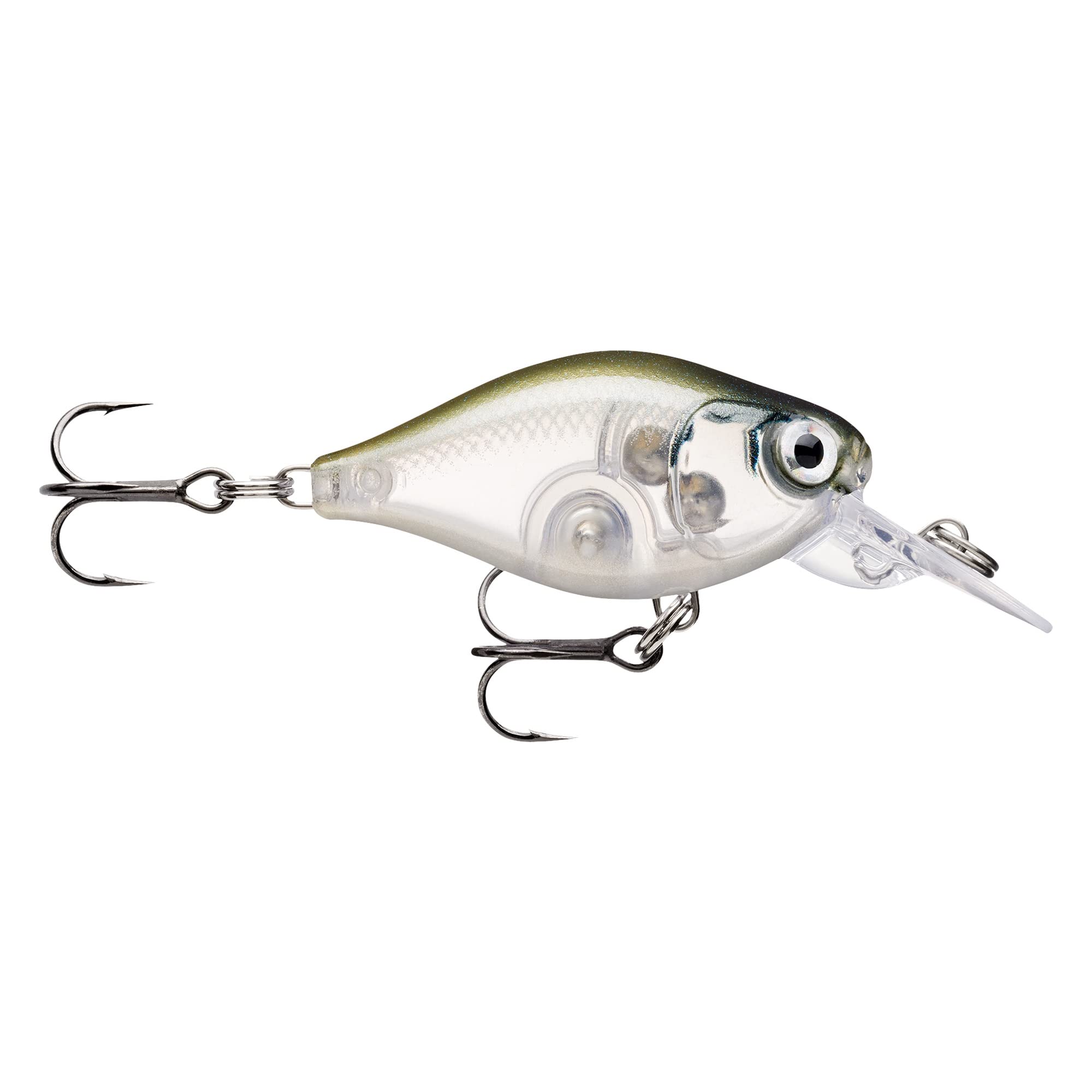 Rapala, X-Light Crank Mid Runner Fishing Lure, Size: 3.5cm/4g, Freshwater Floating Lure, Swimming Depth: 1.8-2.1m, Material with Plastic Construction, Ghost Shinner gHSH
