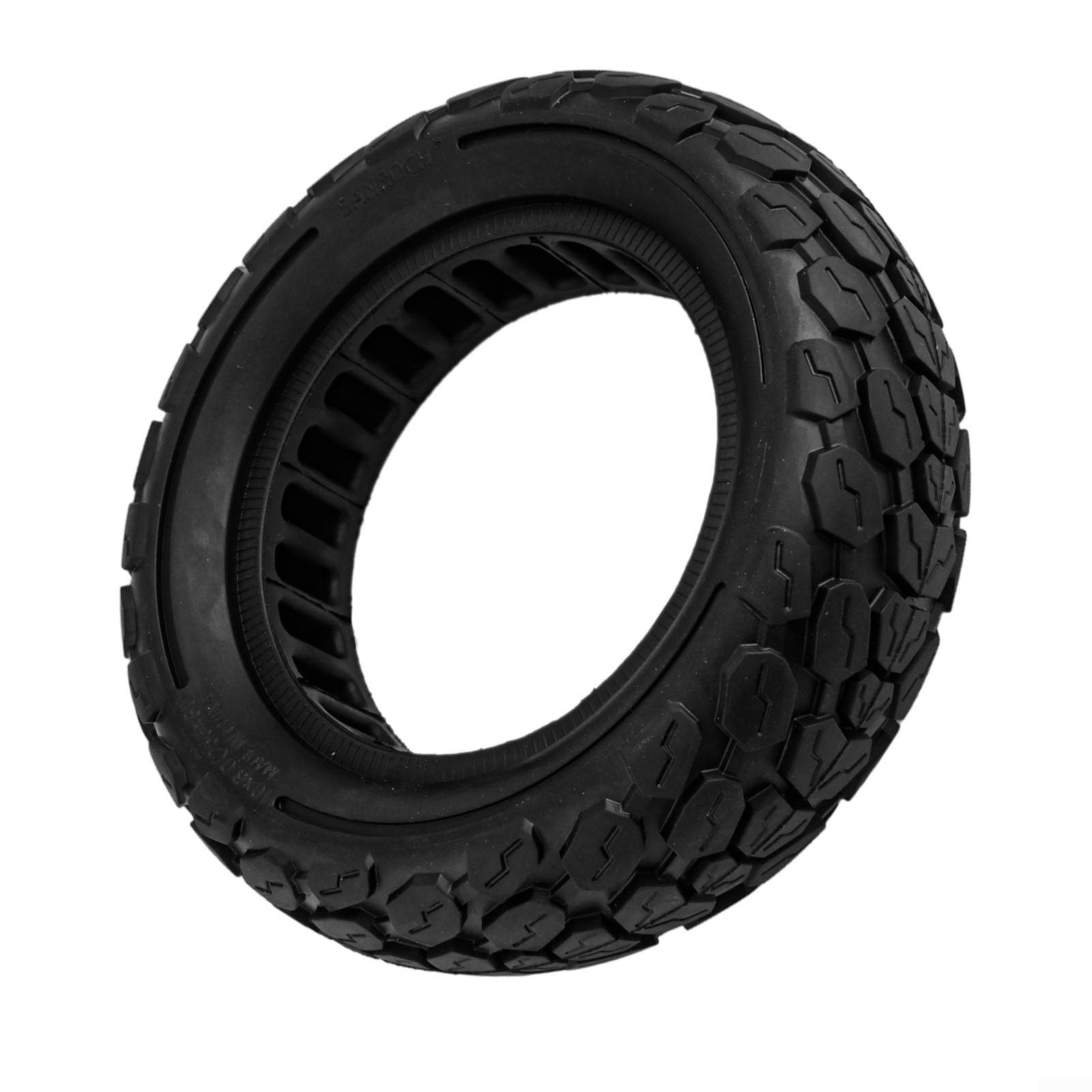 Neumático de Caucho Macizo de 10 Pulgadas, 255 x 80, Rueda de Repuesto antipinchazos Compatible con Patinete eléctrico. Diseño de Agarre Antideslizante y Resistente al Desgaste, 80/65-6.