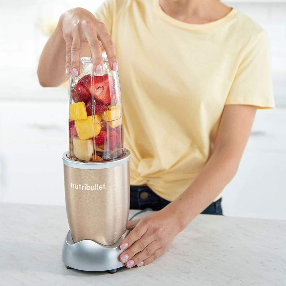 NUTRIBULLET PRO シャンパン ゴールド　NB-201 Nutribullet 900w De Potência Champagne Com 9 Itens - 5 Em 1