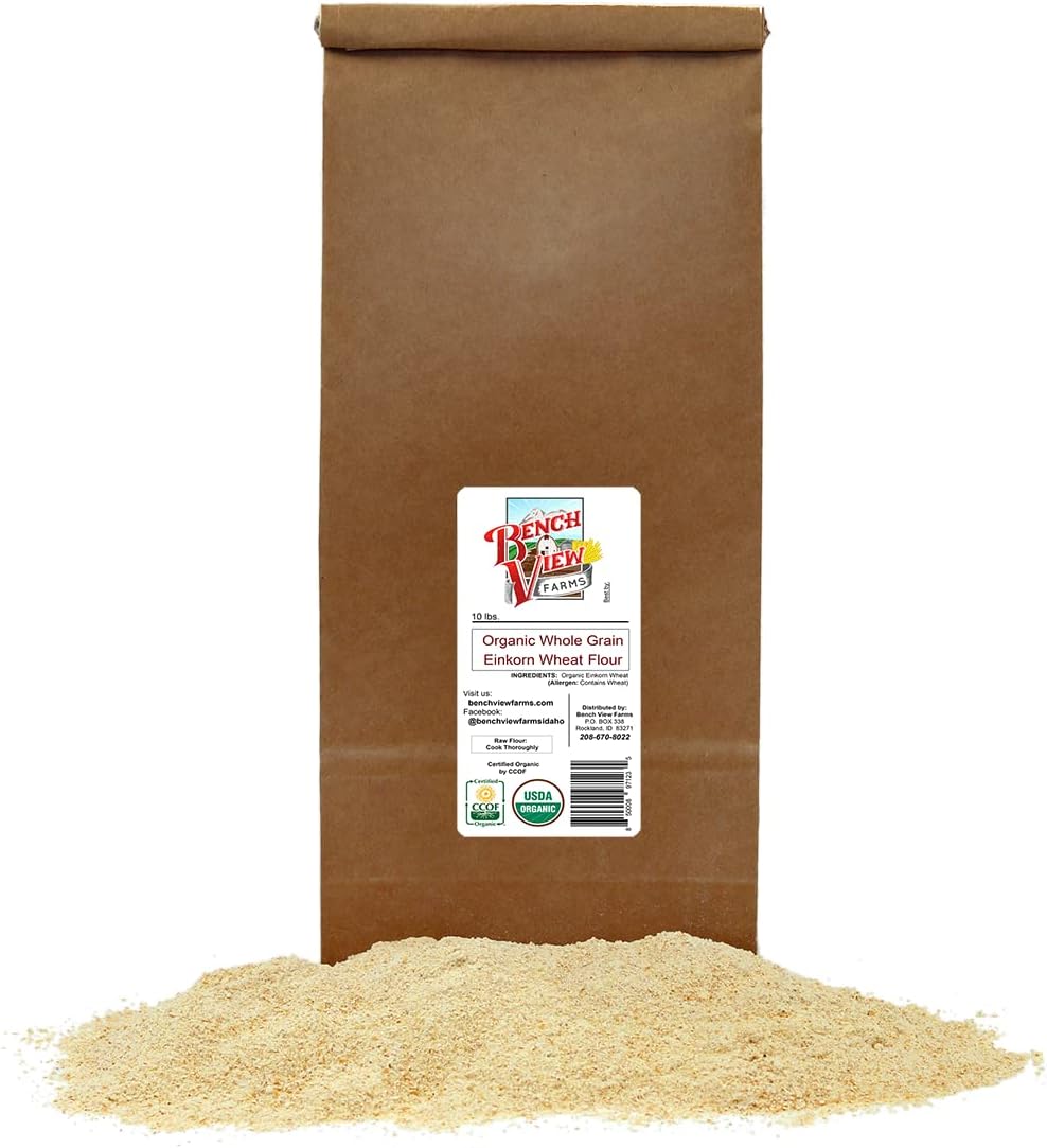 Organic Stone Ground Whole Grain Einkorn Flour - 10lbs