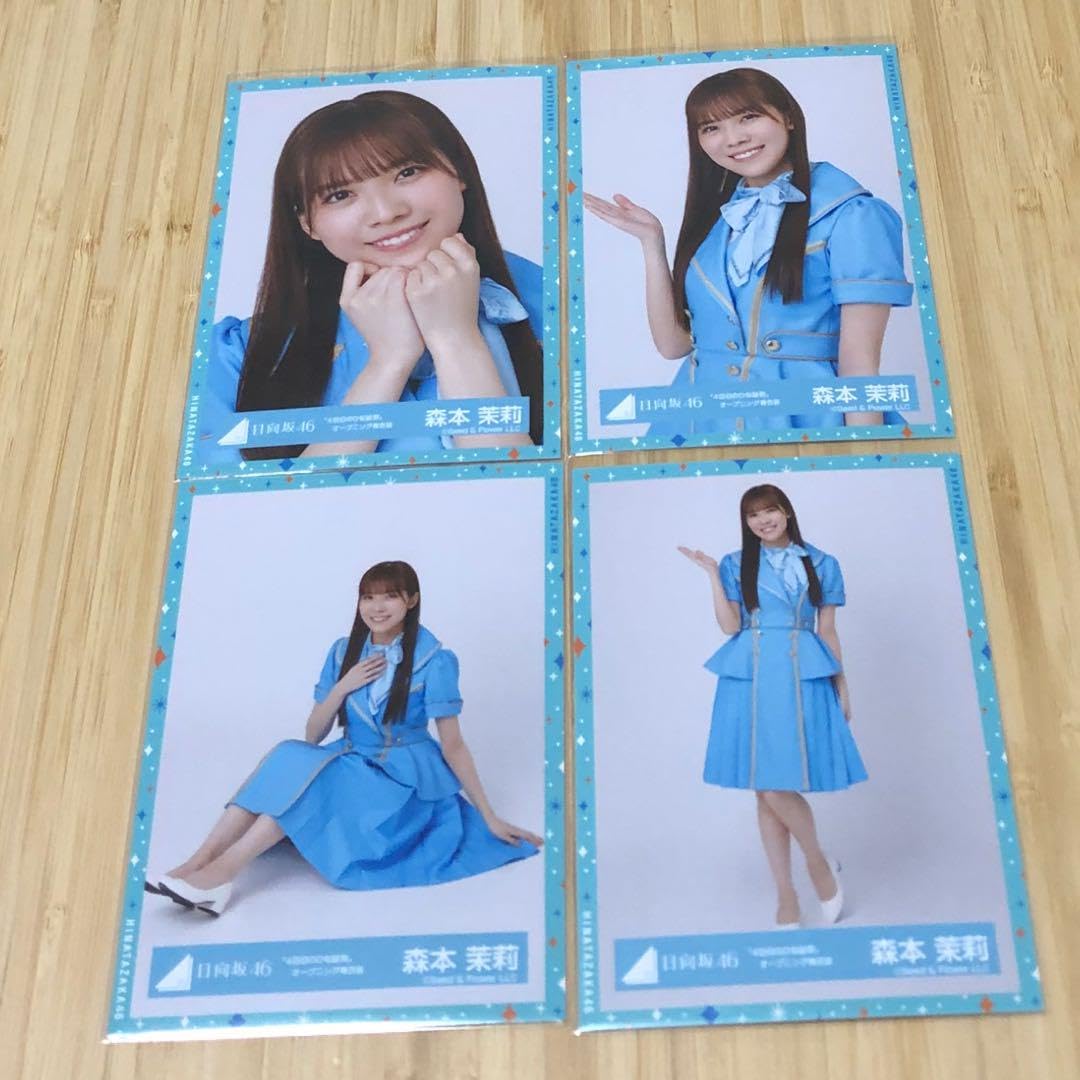 森本茉莉 4回目のひな誕祭 オープニング青衣装 直筆 サイン 生写真 日