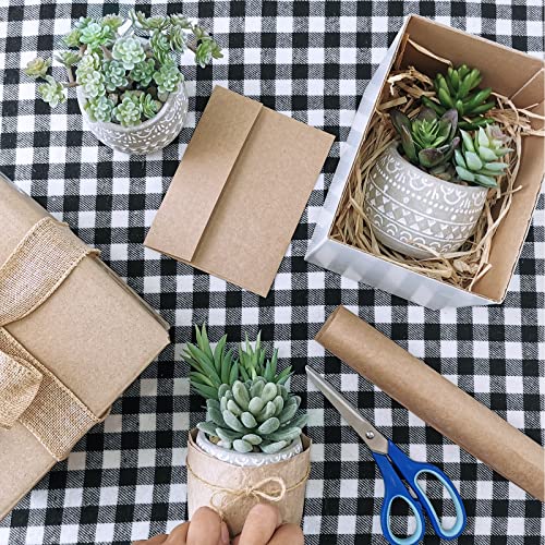 4 Pcs Assorted Small Potted Succulents Arrangements Artificial Succulents In Grey Concrete Ceramic Planters With Geometric Pattern For Party Favor Gift Windowsill Table Indoor Outdoor Greenery Decor #TOP5