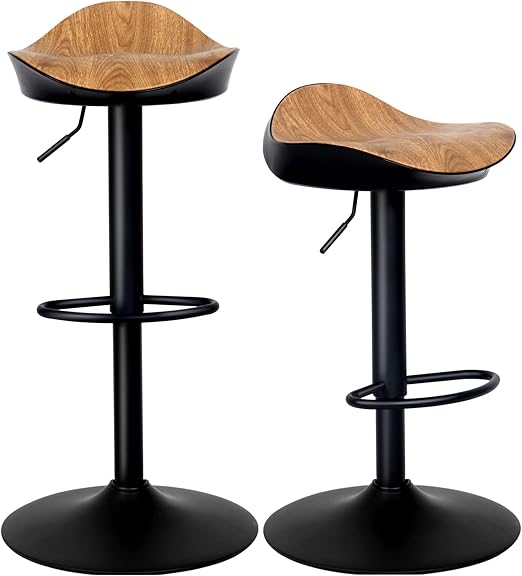 Kidol & Shellder Bar Stools Set of 2,Adjustable Barstools Bar Height