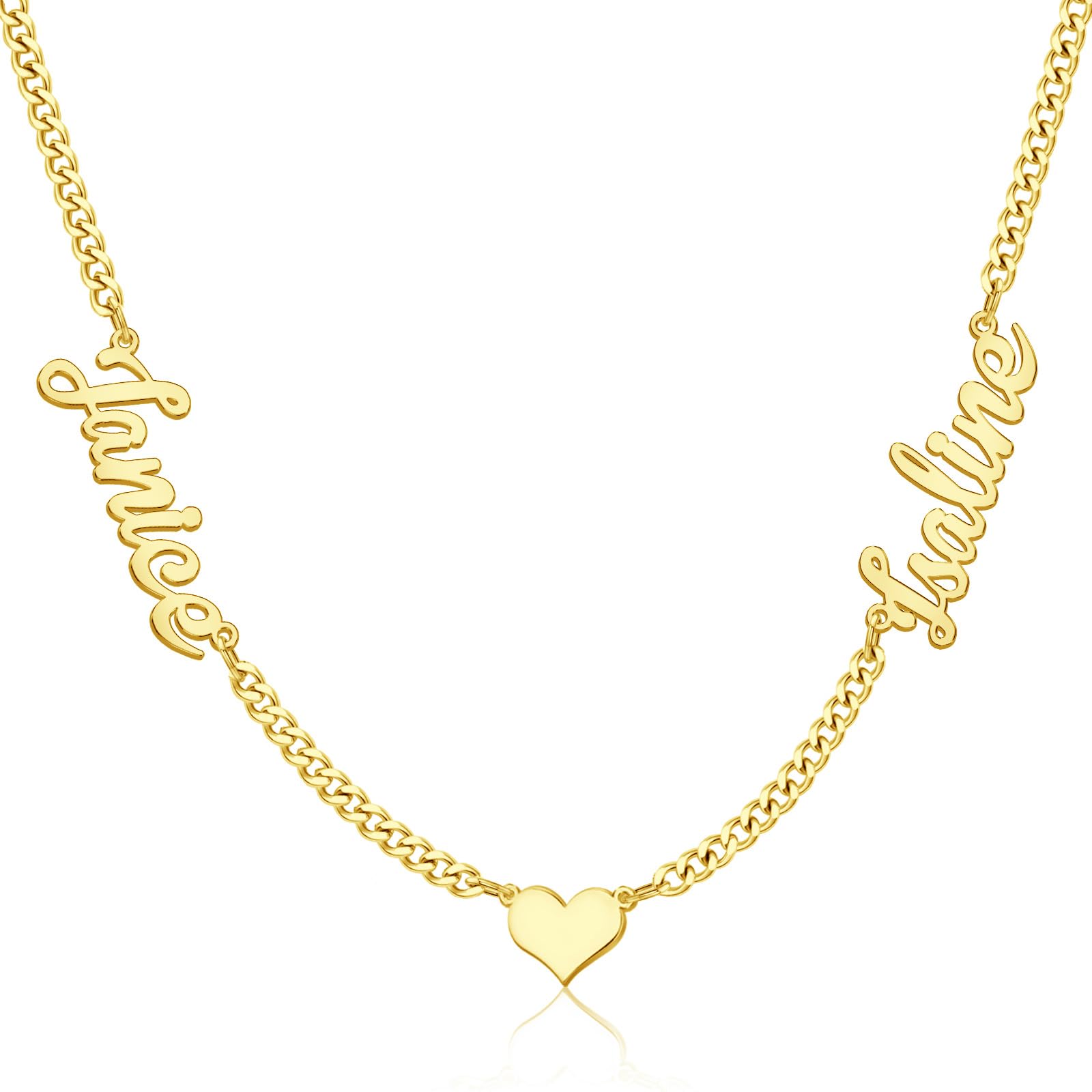 Yopicks Mother’s Day Custom Name Necklace Personalized for Women,18k Gold Plated Customized Multiple Names Necklace Personalized Jewelry Gifts for Mom