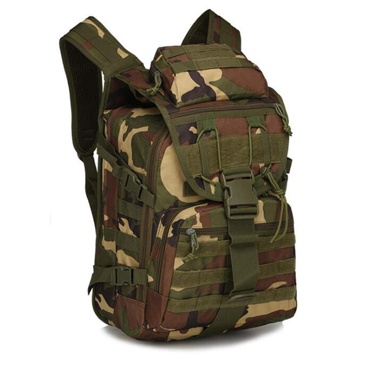 40L Tactical Backpack Camping Bags Waterproof Molle System Backpack Military Camo Travel Bag