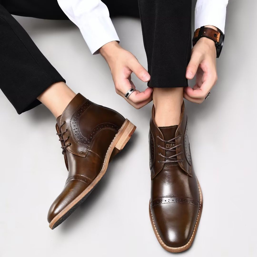 Arkbird Chukka Boots Fashion and Comfort Casual Oxfords Ankle Lace Up Boot - Image 2